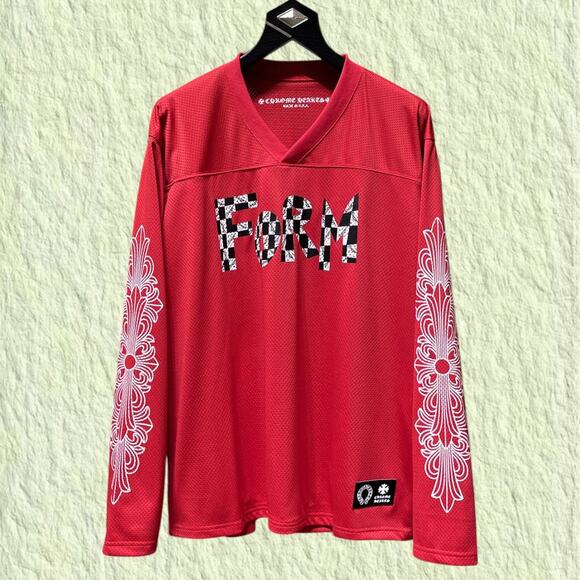 Chrome Hearts Men's Red Long Sleeve